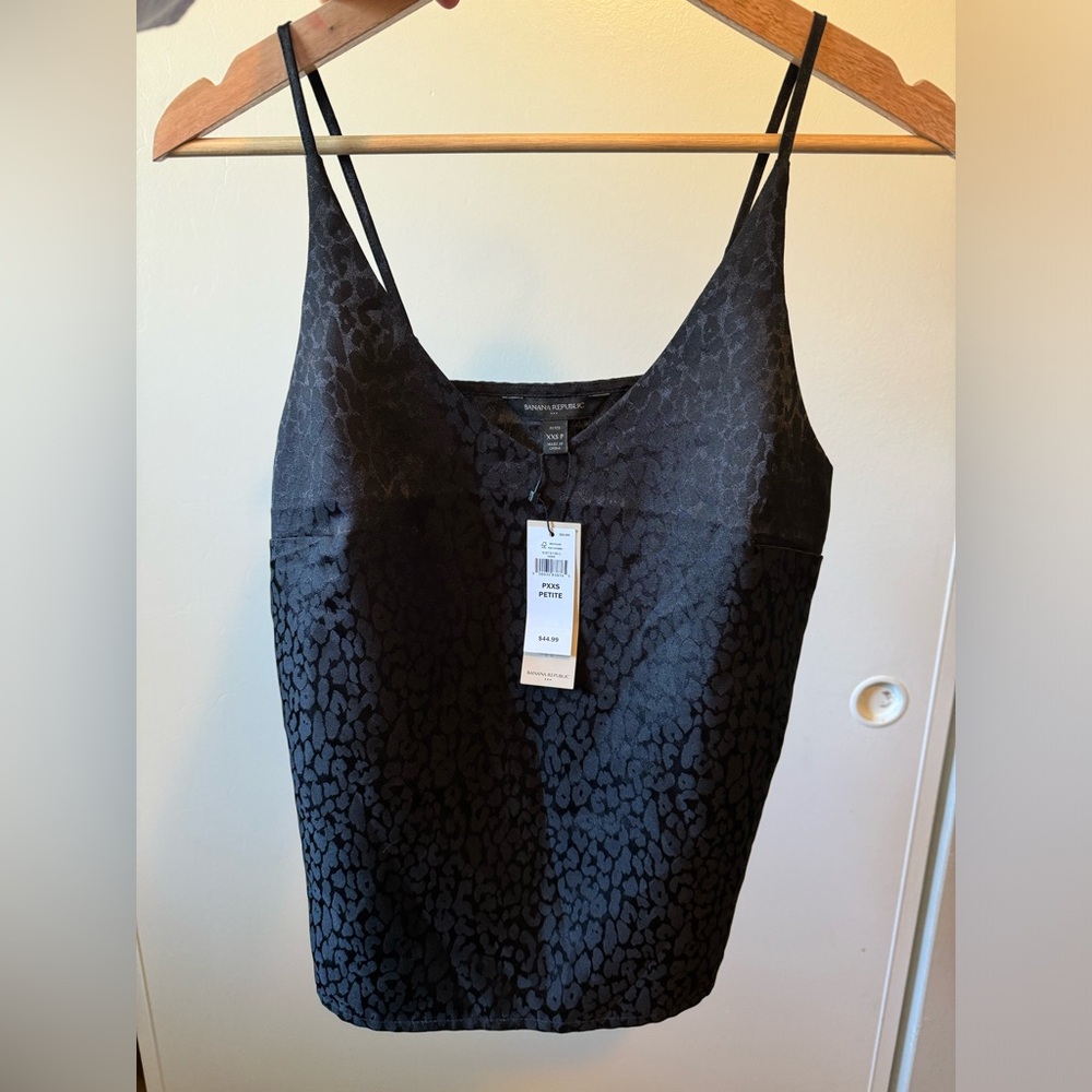 NWT Banana Republic-leopard print spaghetti strap